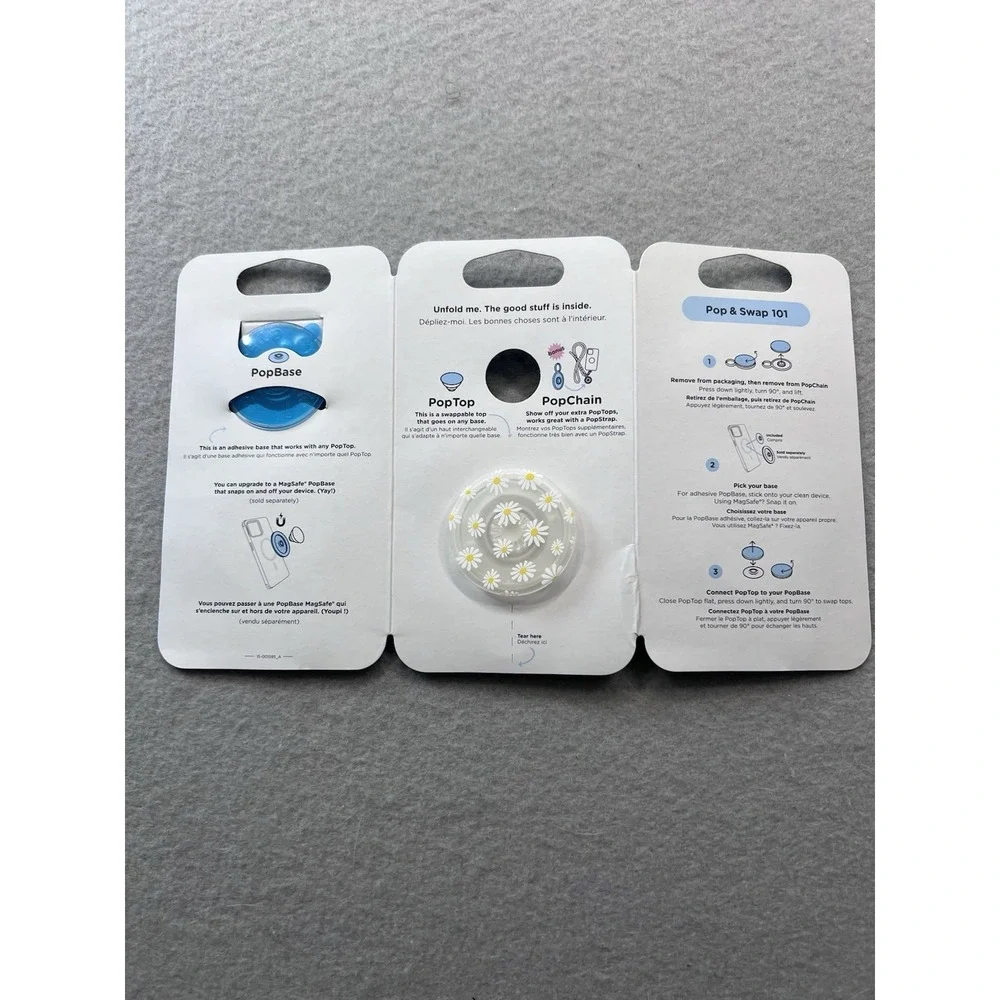 PopSockets PopGrip Premium Phone Grip & Stand - Translucent He Loves Me Not